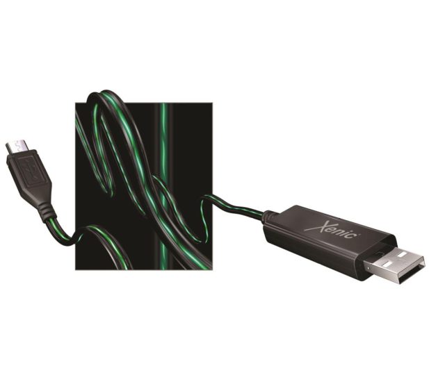 XENIC USB-MICRO USB 1M, zielony - 1457259 - zdjęcie 2